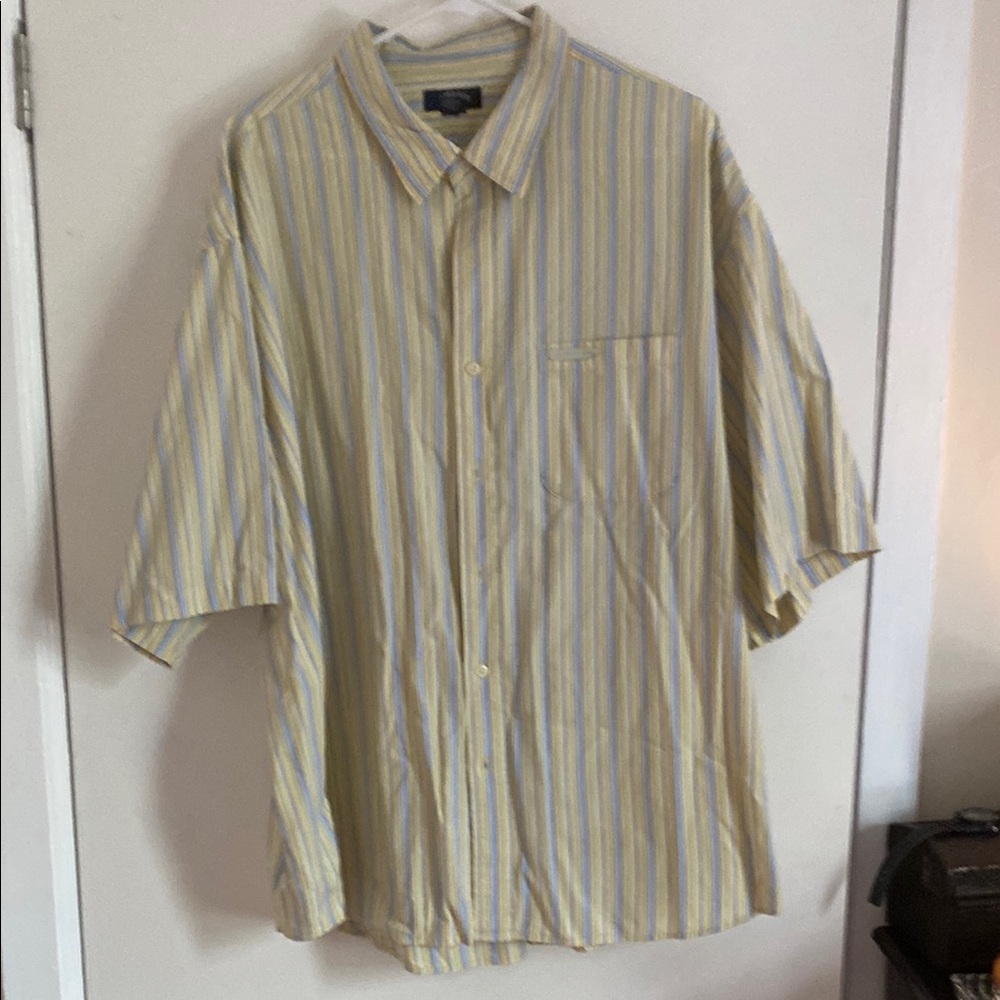 U.S. Polo Assn. Yellow and Blue Casual Button Down Shirt